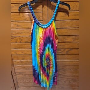 Vibrant Tie-Dye Maxi Dress